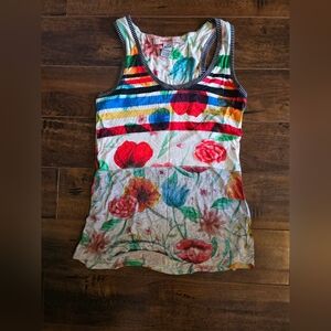 Desigual Multicolor Floral Tank Top